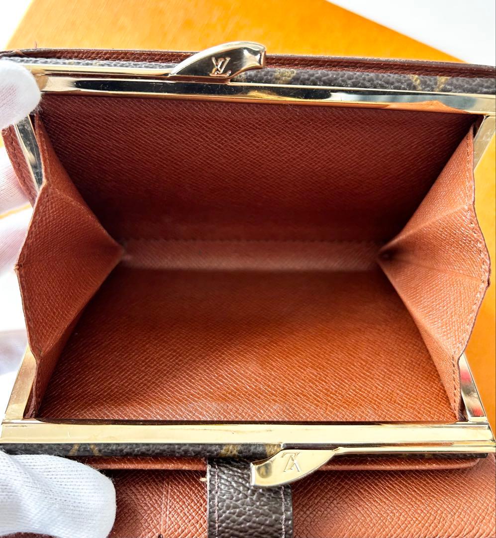 【LOUIS VUITTON】モノグラム　二つ折り財布　がま口