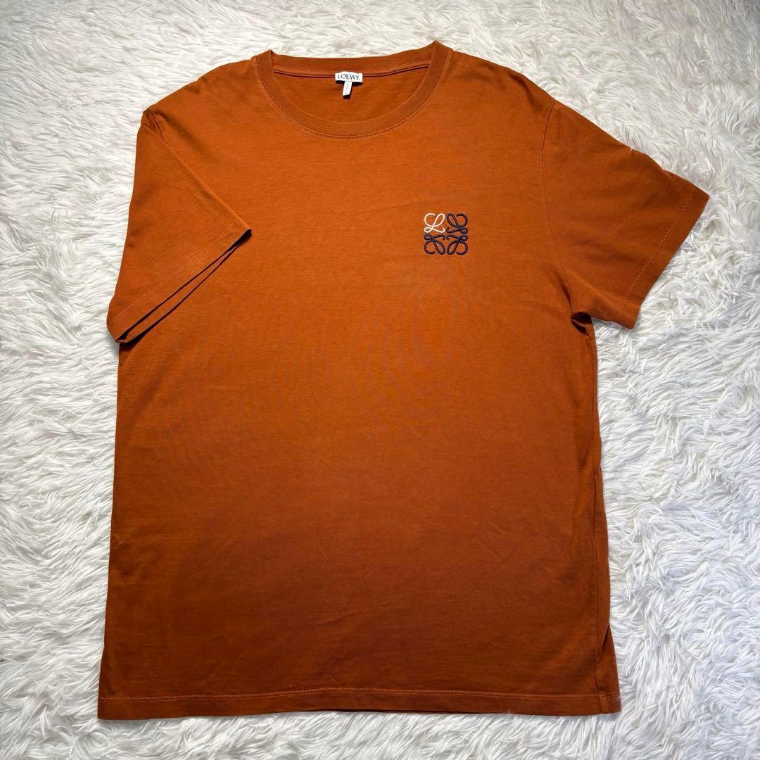 極美品　LOEWE ロエベ　Tシャツ　半袖　ロゴ　ブラウン　Lサイズ　専用