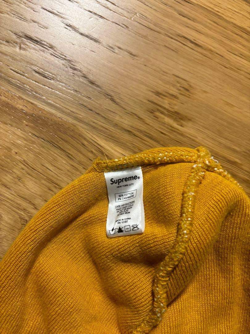 Supreme ニット帽 マスタード