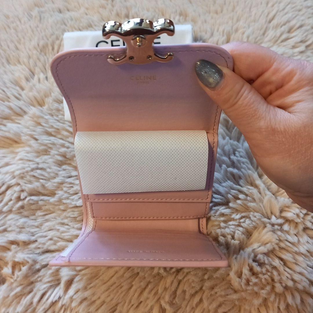 1点のみ！CELINE♡ ピンク ♡三つ折り財布 ♡ノベルティ