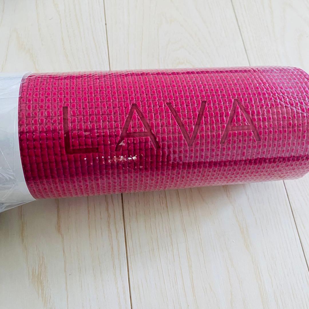 LAVA ヨガマット ピンク 付属品付き