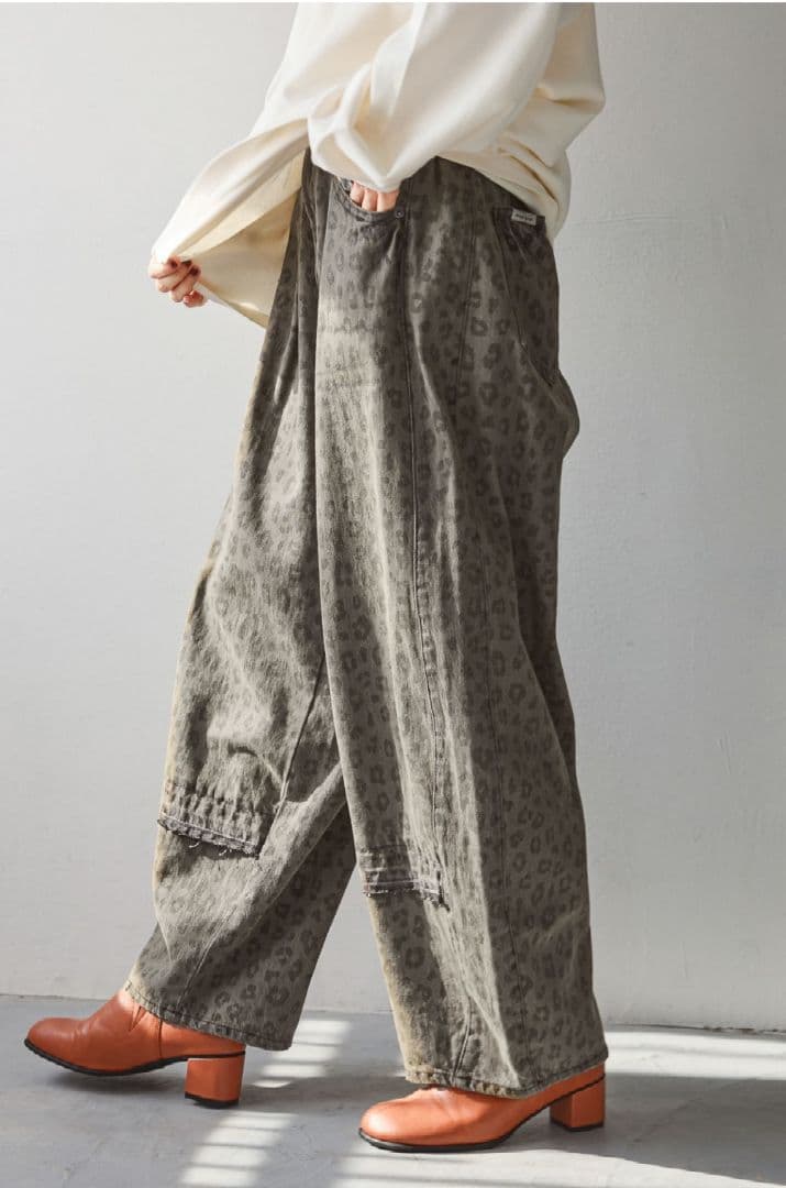 [NKJ 2025AW]REMAKE BARREL DENIM(レオパードＳ)