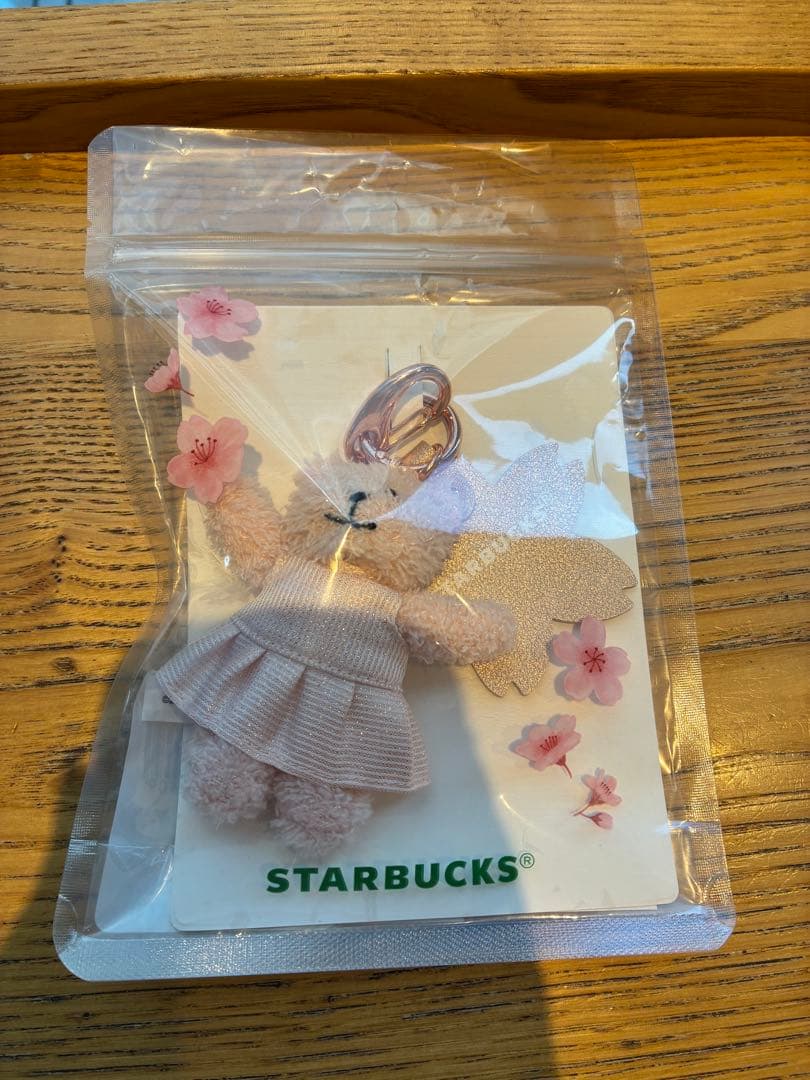 STARBUCKS ピンク花柄バッグ