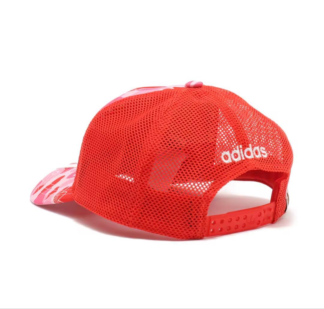 adidas TRUCKER CAP BAPE クリアピンク