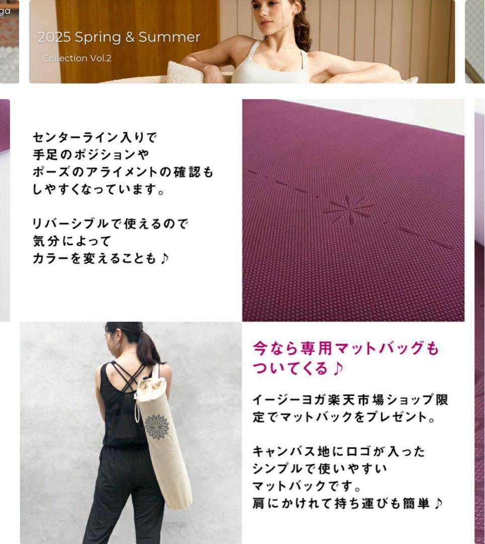 11月まで限定出品✨easy yoga ヨガマット　リバーシブル