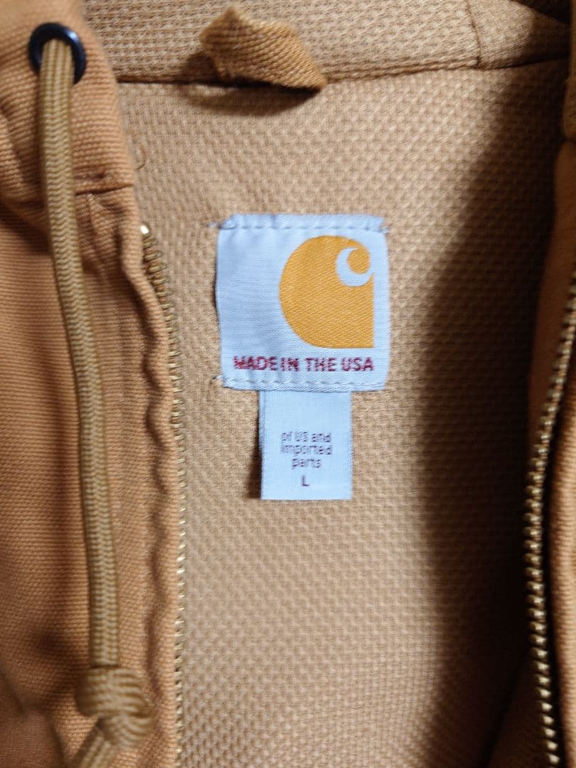 布*瑞様 Carhartt アクティブパーカー ブラウン フード付きジャケット