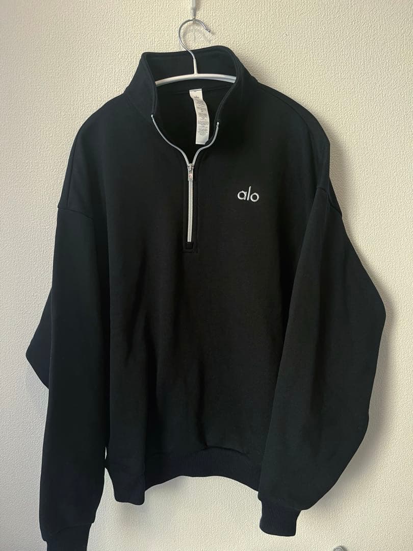 alo Accolade 1/4 Zip Pullover ブラック