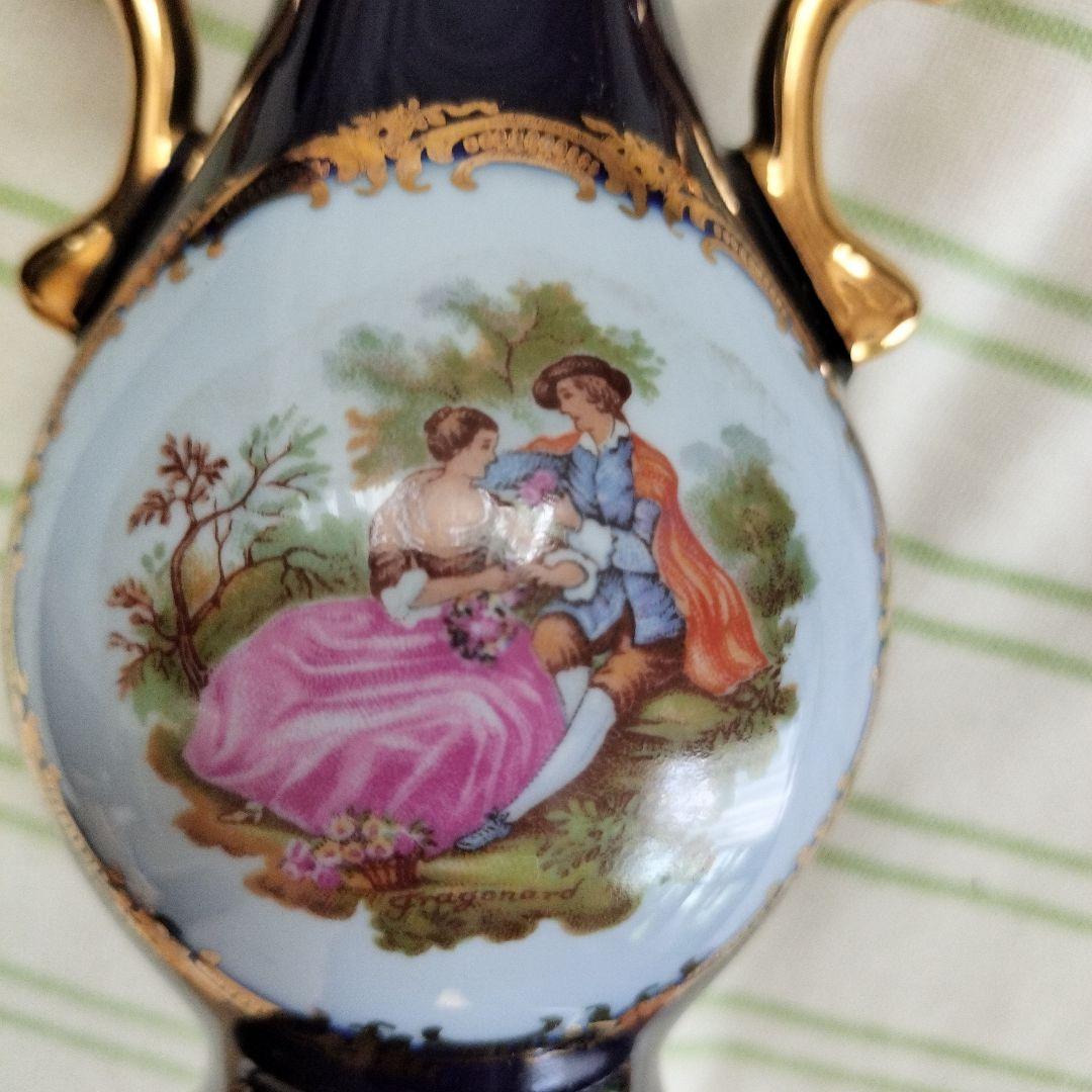 LIMOGES CASTEL 絵皿　花瓶