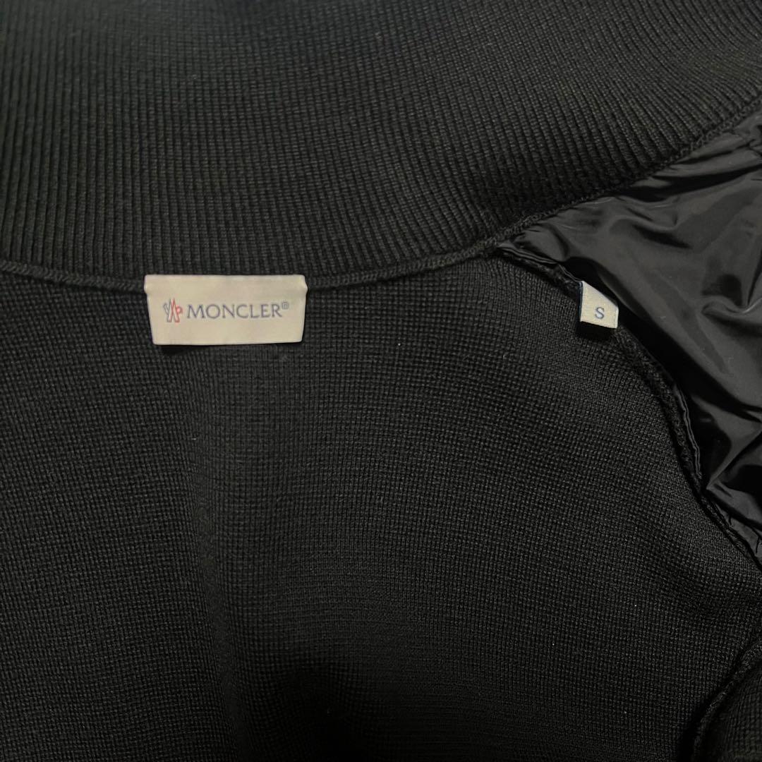 MONCLER モンクレール ニット×ナイロン ダウンカーディガン メンズS