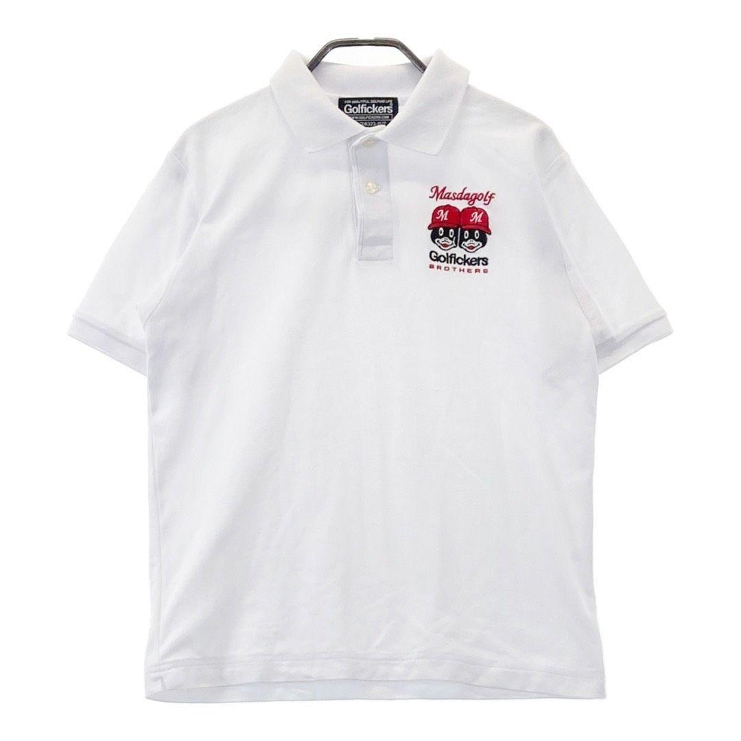 新品未使用 Masda Golfickers ポロシャツ XL 白 刺繍ロゴ