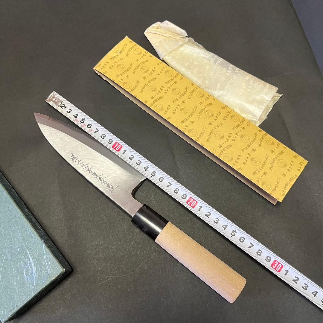 堺一文字光秀　堺一文字光秀 青鋼 本霞 出刃包丁