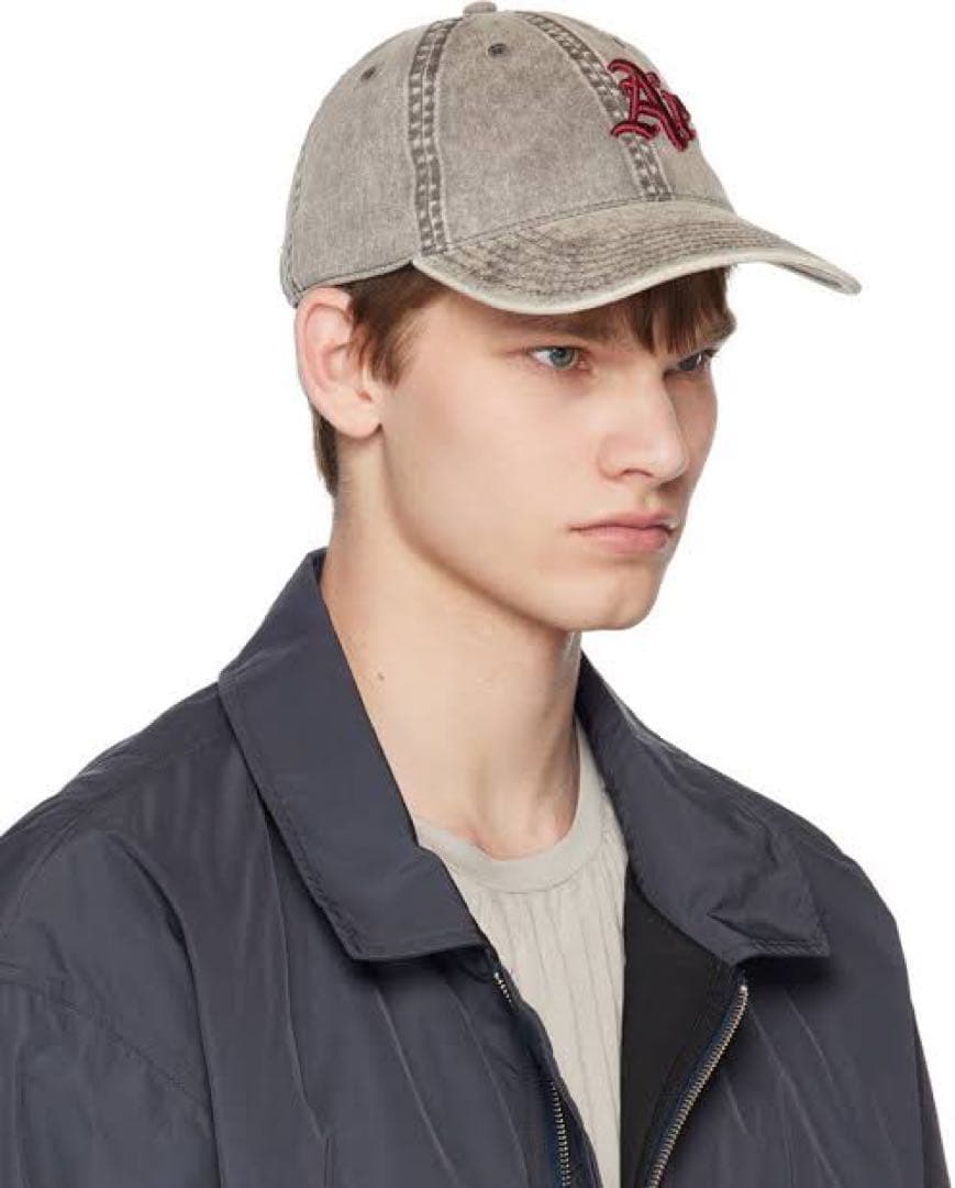 AARON ESH / Ae Baseball Cap ユーズド加工 グレー