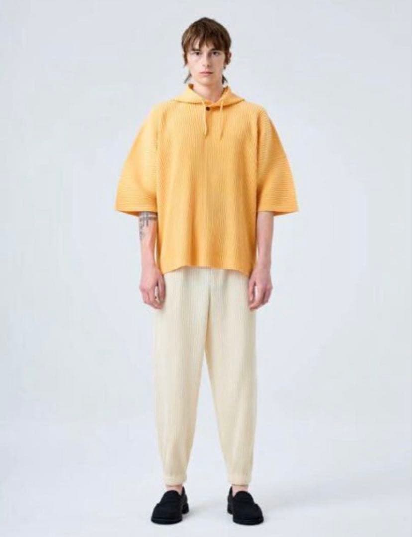 【ほぼ新品】HOMME PLISSE 限定ジョガーパンツ アイボリー サイズ2
