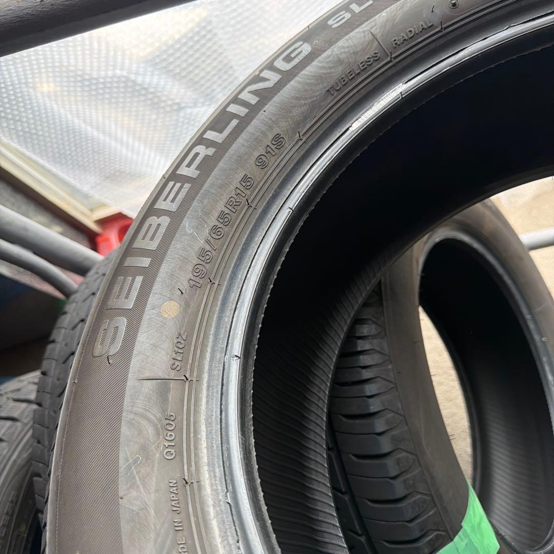 195/65R15 91S セイバーリング SL101 2024年製　中古夏4本