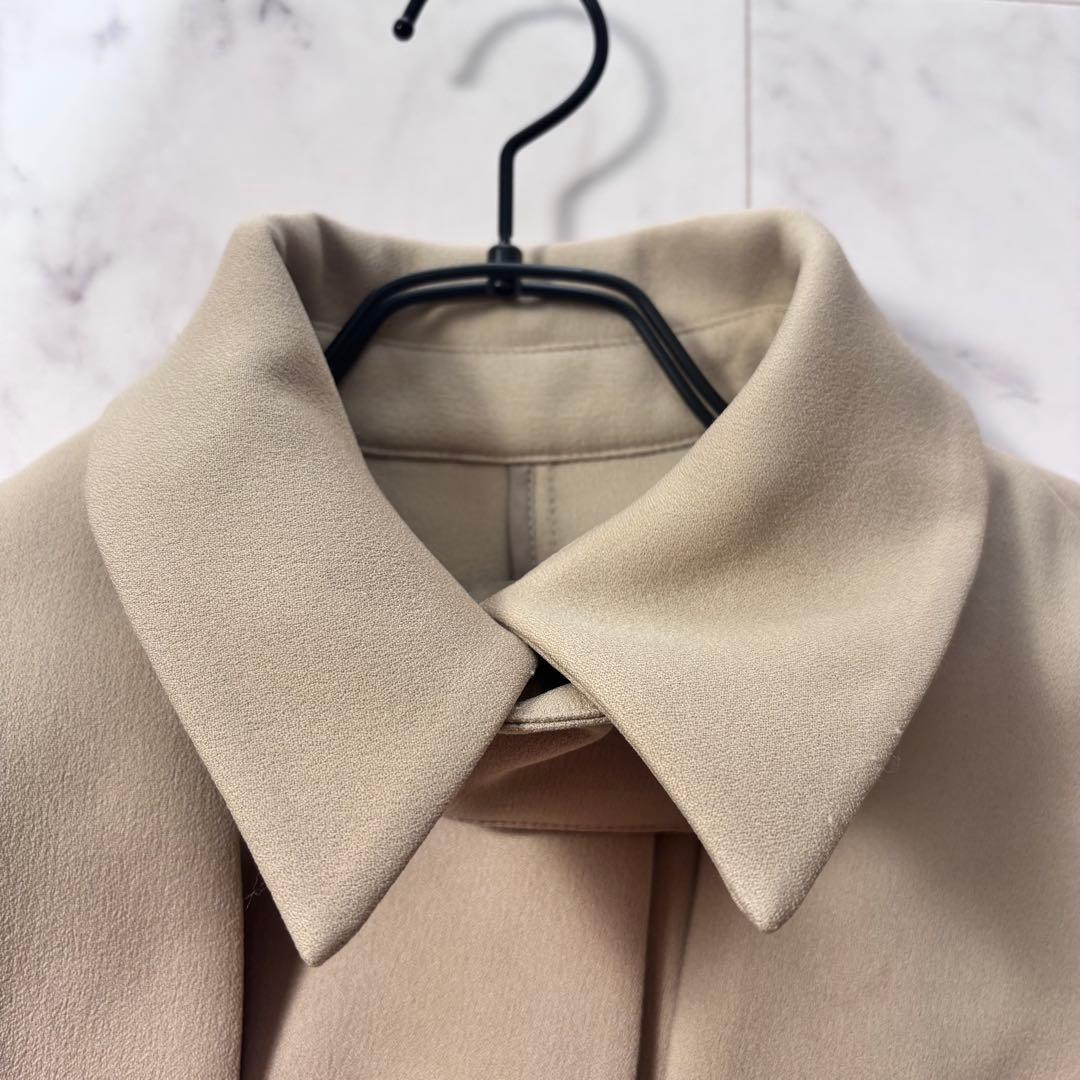 人気　enof air long coat ロングコート　ベージュ　マキシ丈