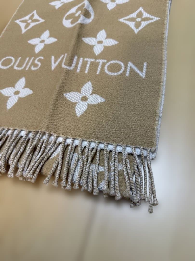 LOUIS VUITTON モノグラムマフラー エセンシャルベージュ