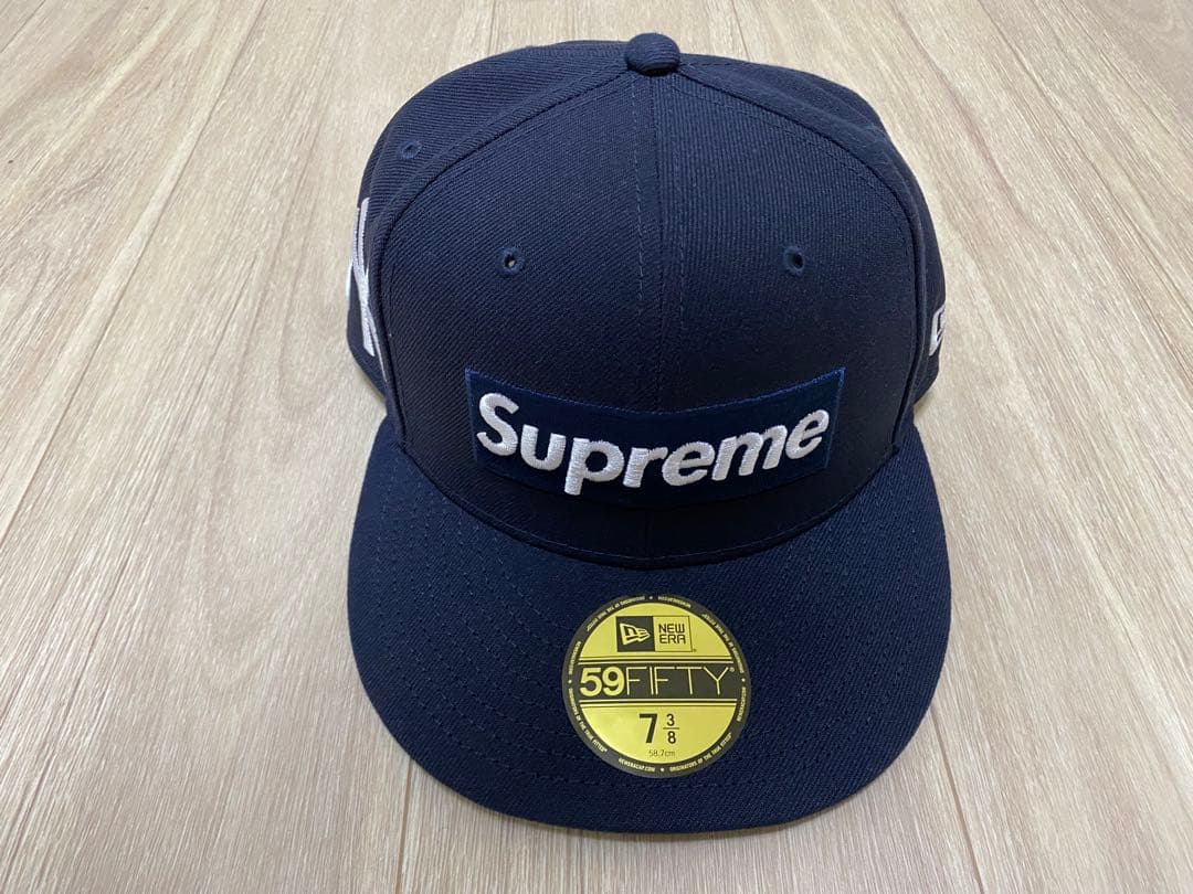 Supreme newera BOX LOGOキャップ 7 3/8
