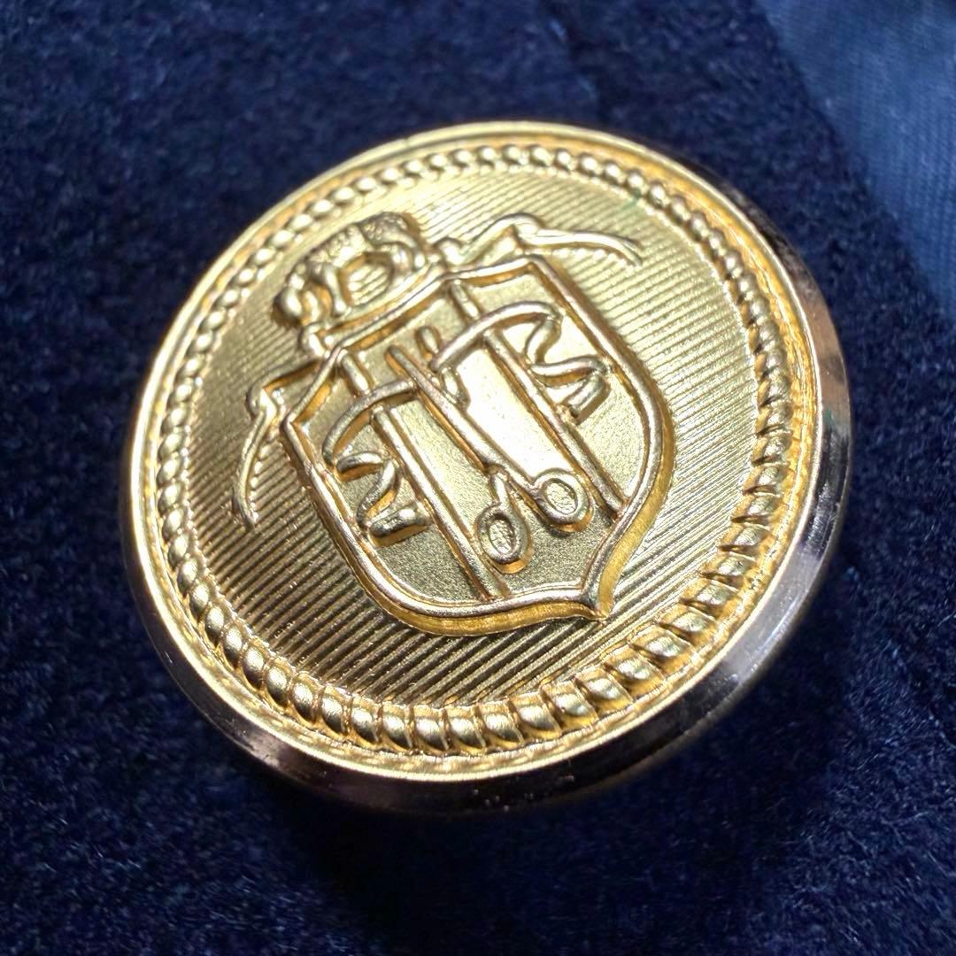 J.PRESS 金ボタン 紺ブレ 刻印 3B 背抜き ネイビー 赤タグ L