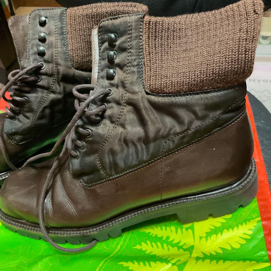 PRADA ブーツ　ブラウン
