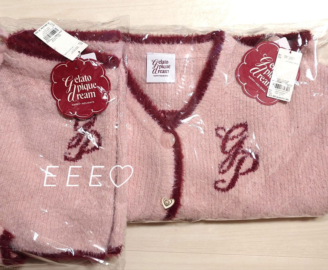 正規品♡新品♡ジェラートピケ♡フェザーカーディガン＆ショートパンツ♡ピンク
