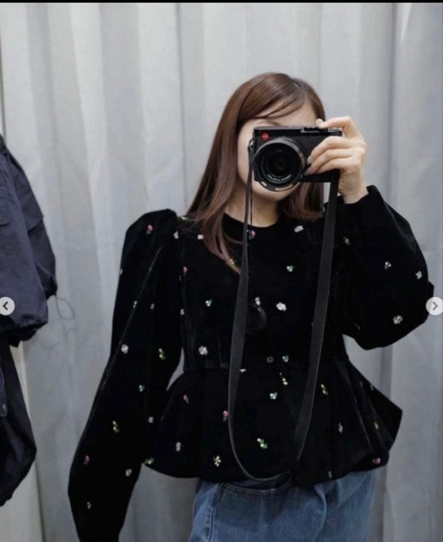 トップス B. STARRY PEPURAMU CARDIGAN bibiy
