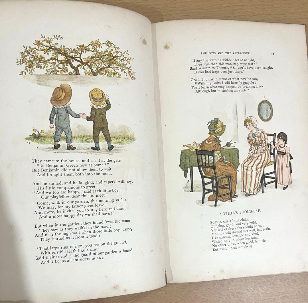 NO371 稀少 古書 アンティーク 洋書 絵本　ケイト グリーナウェイ
