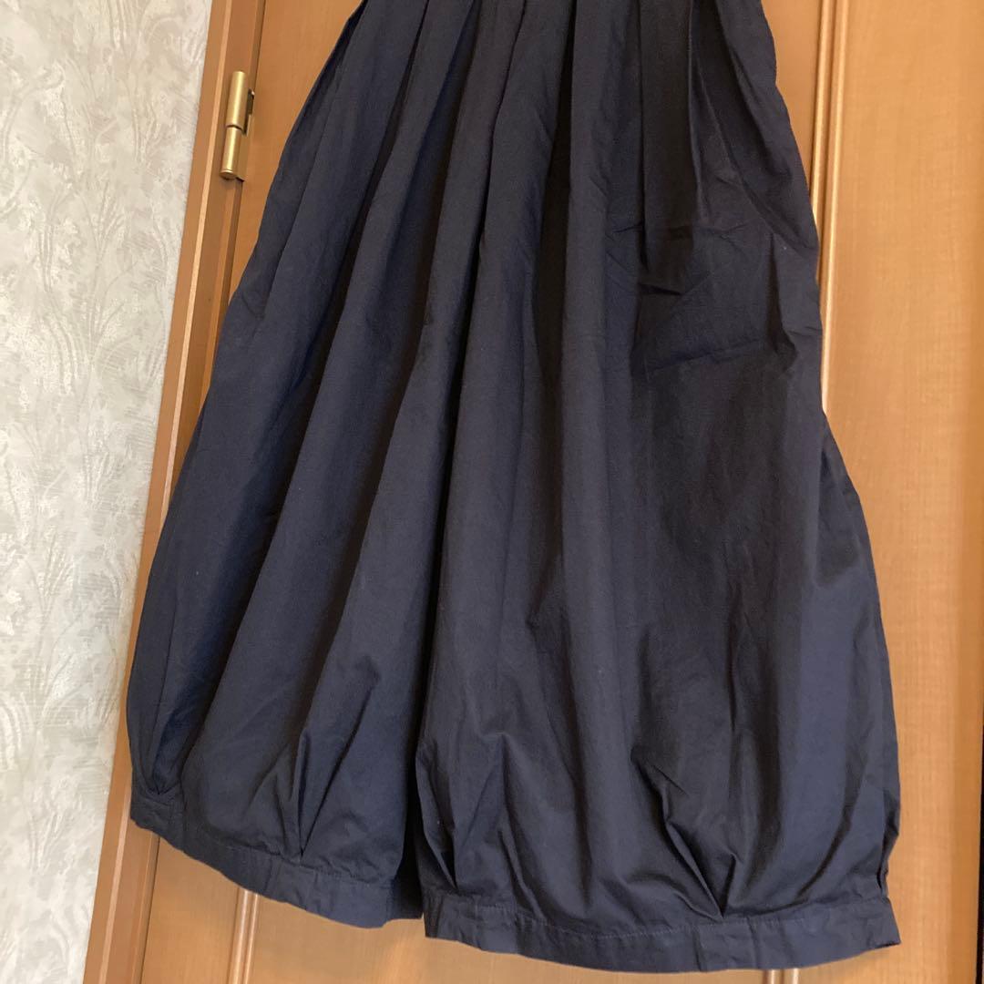 ハーベスティ　キュロットサーカスパンツ　ネイビー　日本製　美品