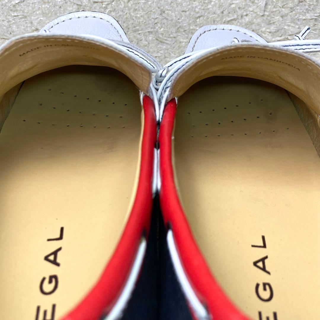 『美品』REGAL 954R リーガル　デッキシューズ　トリコロール　レザー