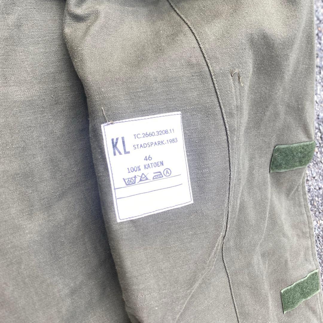 80s オランダ軍 Army Cotton Satin Work Coat