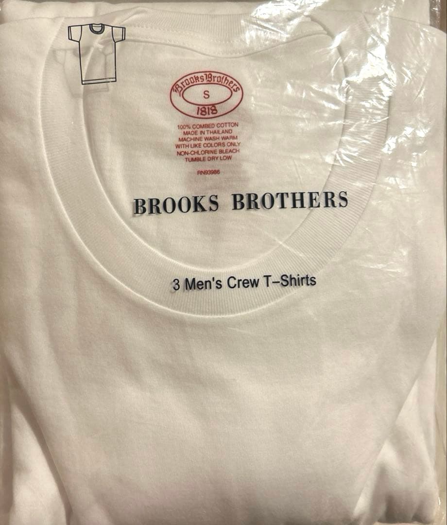 Brooks Brothers ブルックスブラザーズ Tシャツ　白　未使用　3枚