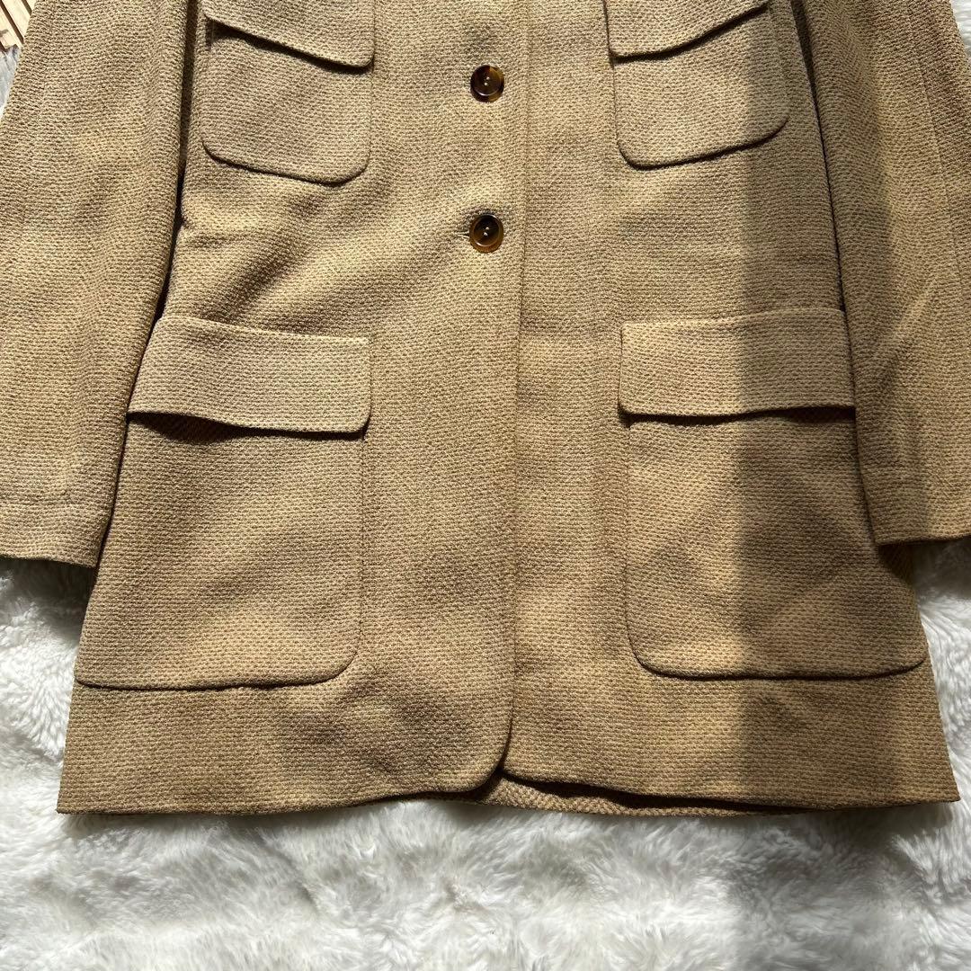 【美品】GUCCI ヴィンテージ シルク ジャケット サイズ42 ベージュ