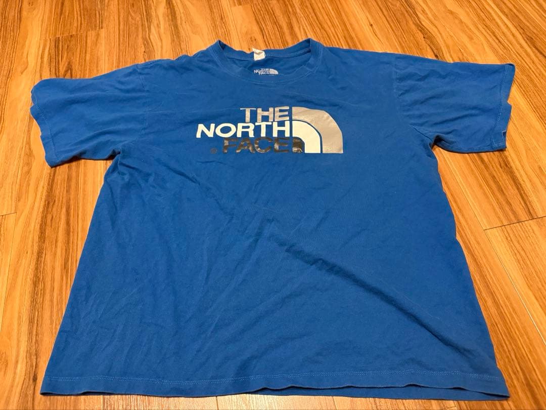 THE NORTH FACE ロゴ Tシャツ 青　ナイキフリースセットるーん専用