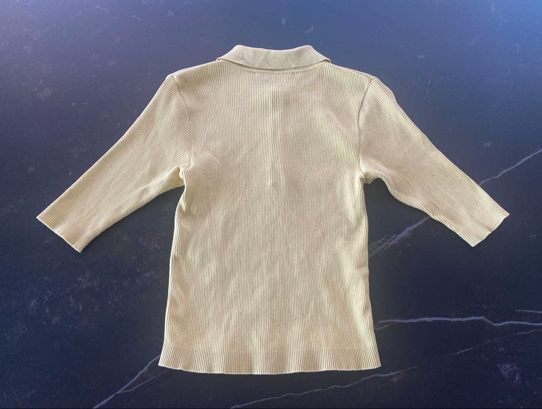 AURALEE オーラリー リブニット ポロシャツ SIZE0