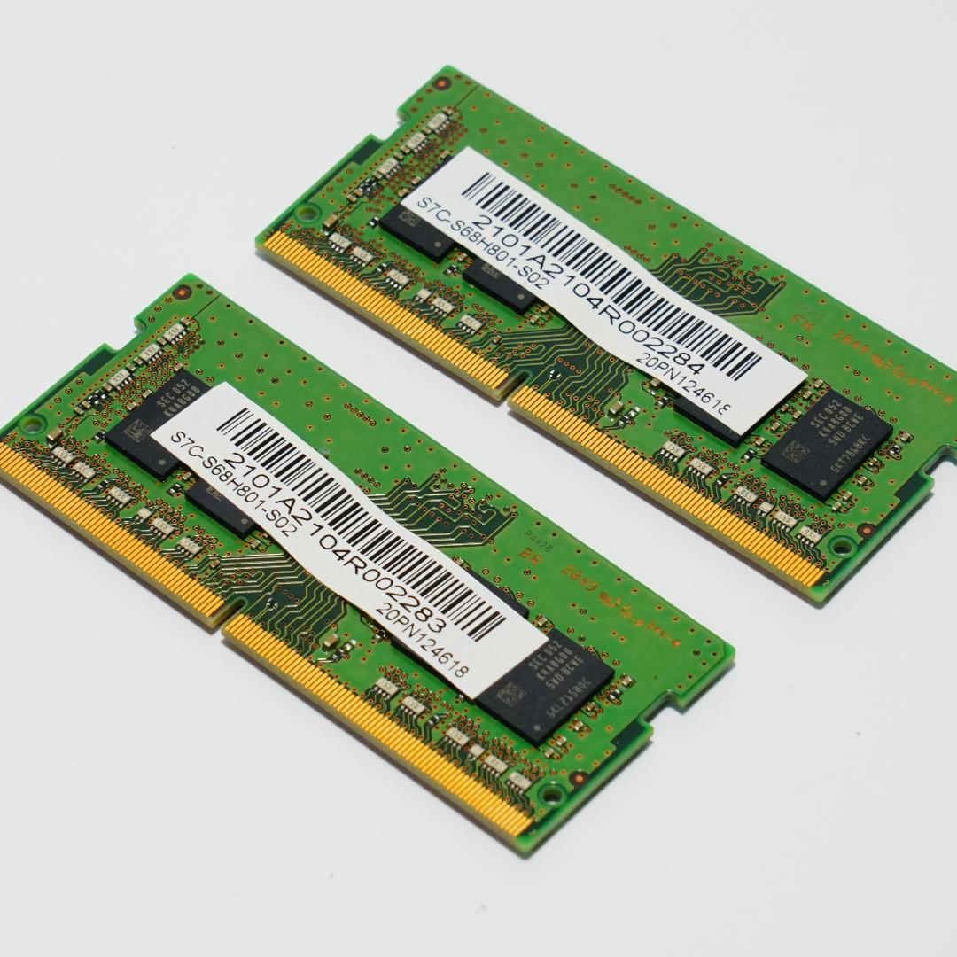 samsung 8GB DDR4 3200MHz PC4-25600 2個
