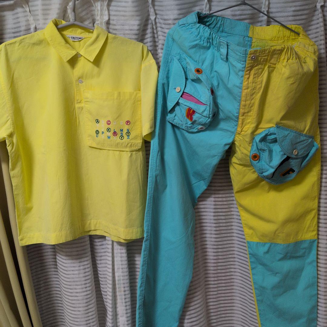 K-FACTORY イケダノブオ　シャツ、パンツセット　80s ヴィンテージ