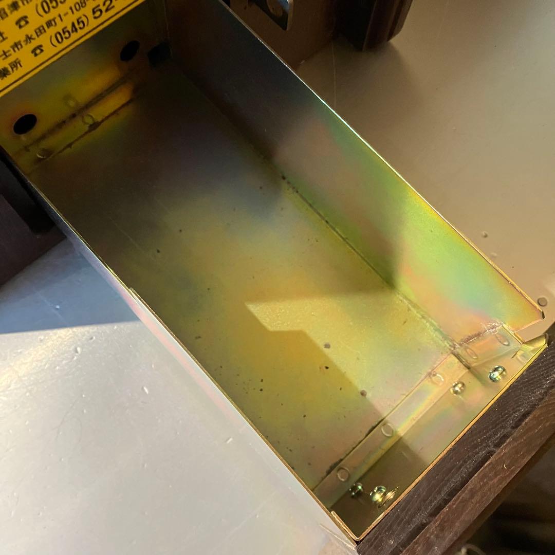 クラシックピンクTEL 昭和レトロ　アンティーク　電話機　小道具　置物　木製