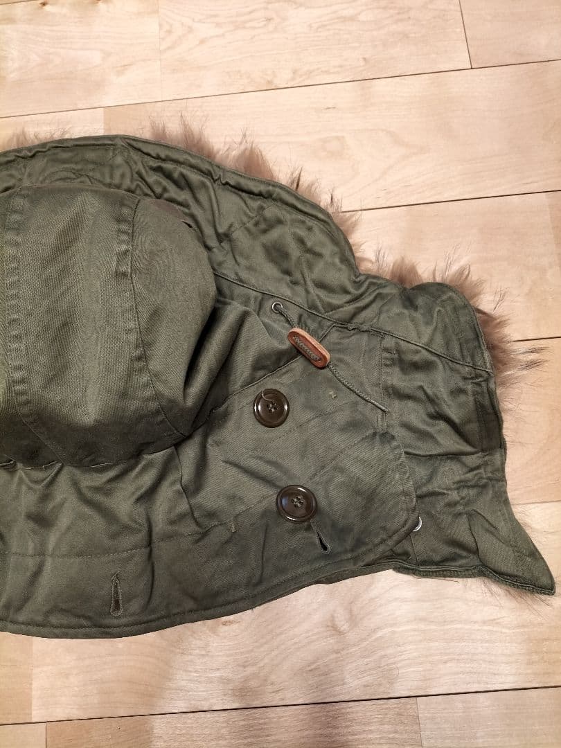 50s US ARMY（米陸軍）M51パーカー用フード　　コヨーテファー　初期型