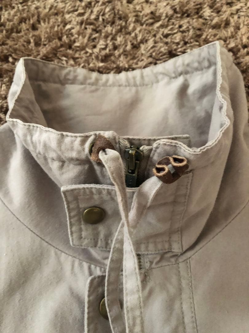 《Eddie Bauer》80s スタンドネックジャケット ベージュ L