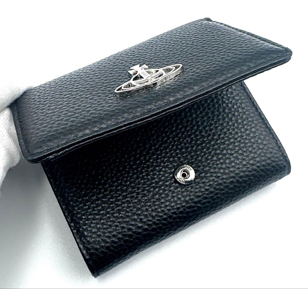 【新品✨人気】Vivienne Westwood 三つ折り財布/ブラック/黒