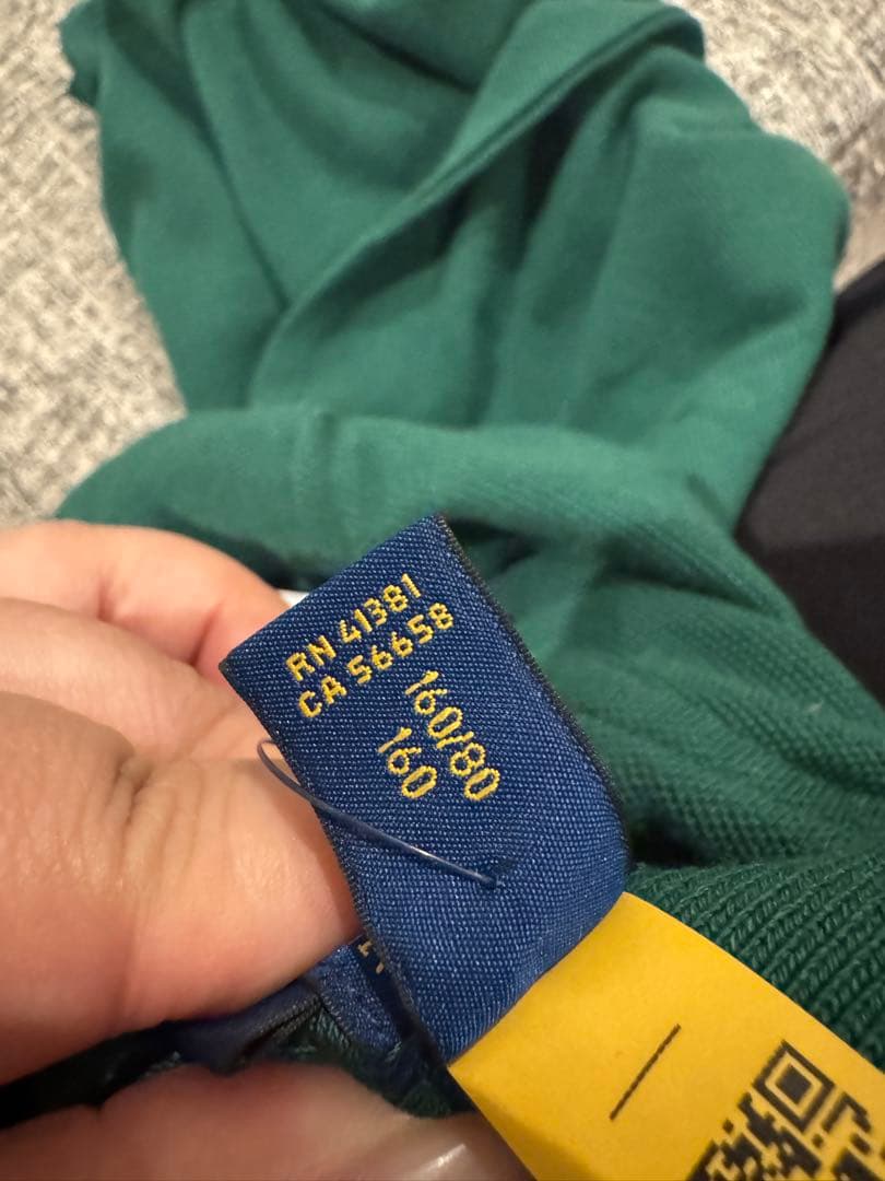 POLO RALPH LAUREN ダークグリーン ポロシャツ　キッズ160