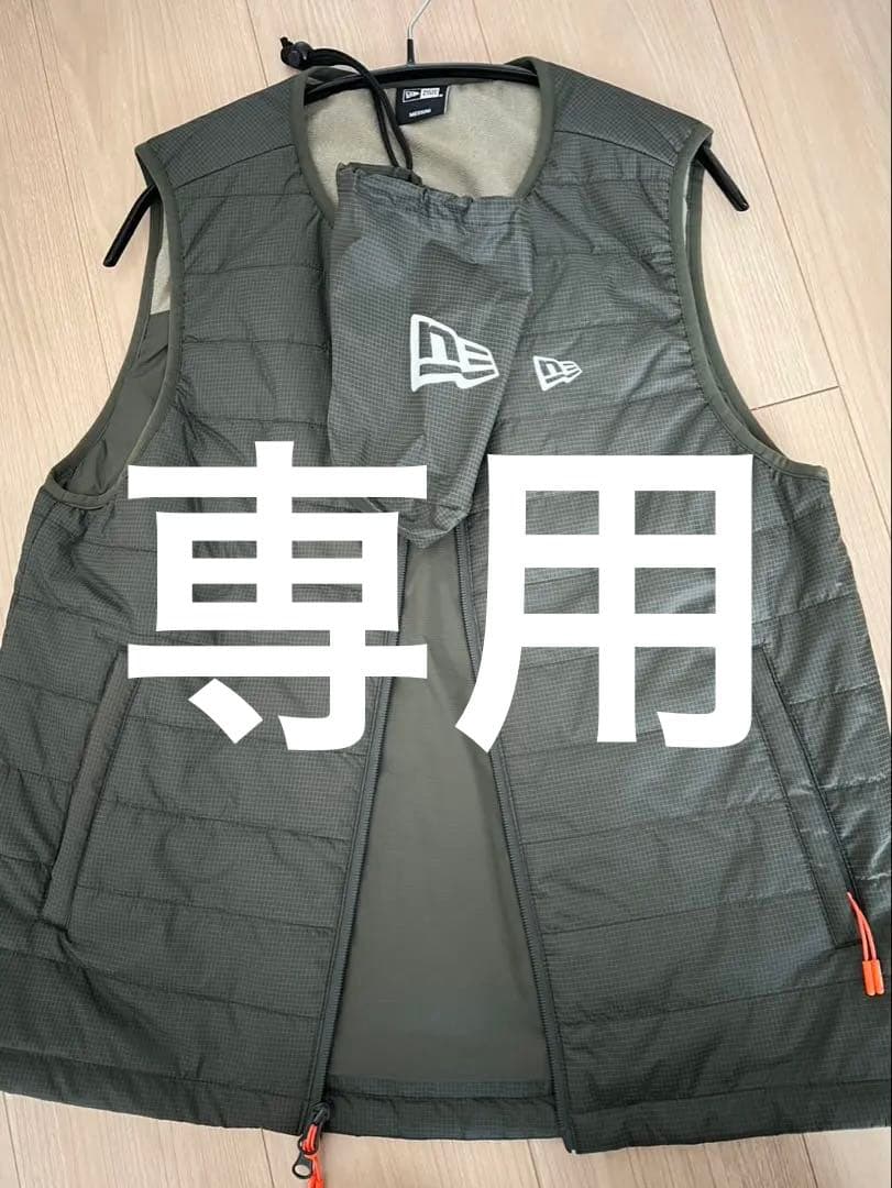NEW ERA オリーブ キルティングベスト M