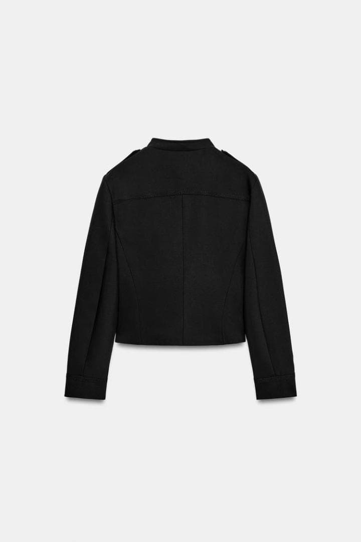 新品✨ ZARA ナポレオンジャケット ボタン付きフィットブレザー S