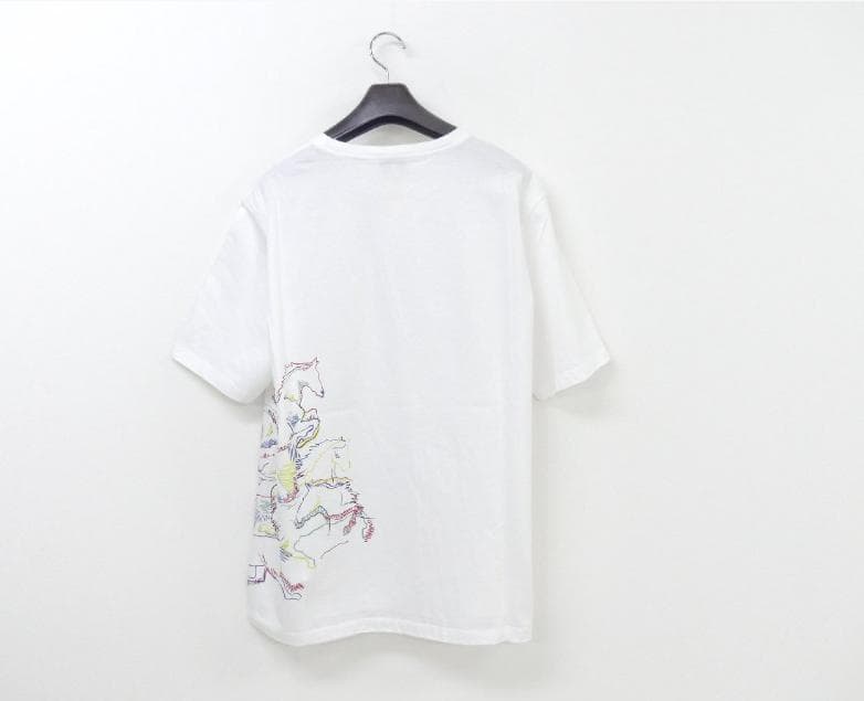 極美品★HERMESメンズTシャツXL コットン カヴァルカード ホースプリント