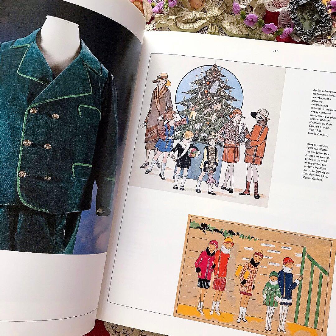 アンティーク子供服の洋書 ヴィクトリアン少女♡ファッションプレート ビスクドール