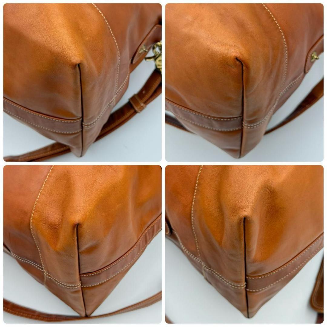 高級　COACH オールドコーチ　レザー　2way ボストンバッグ USA製