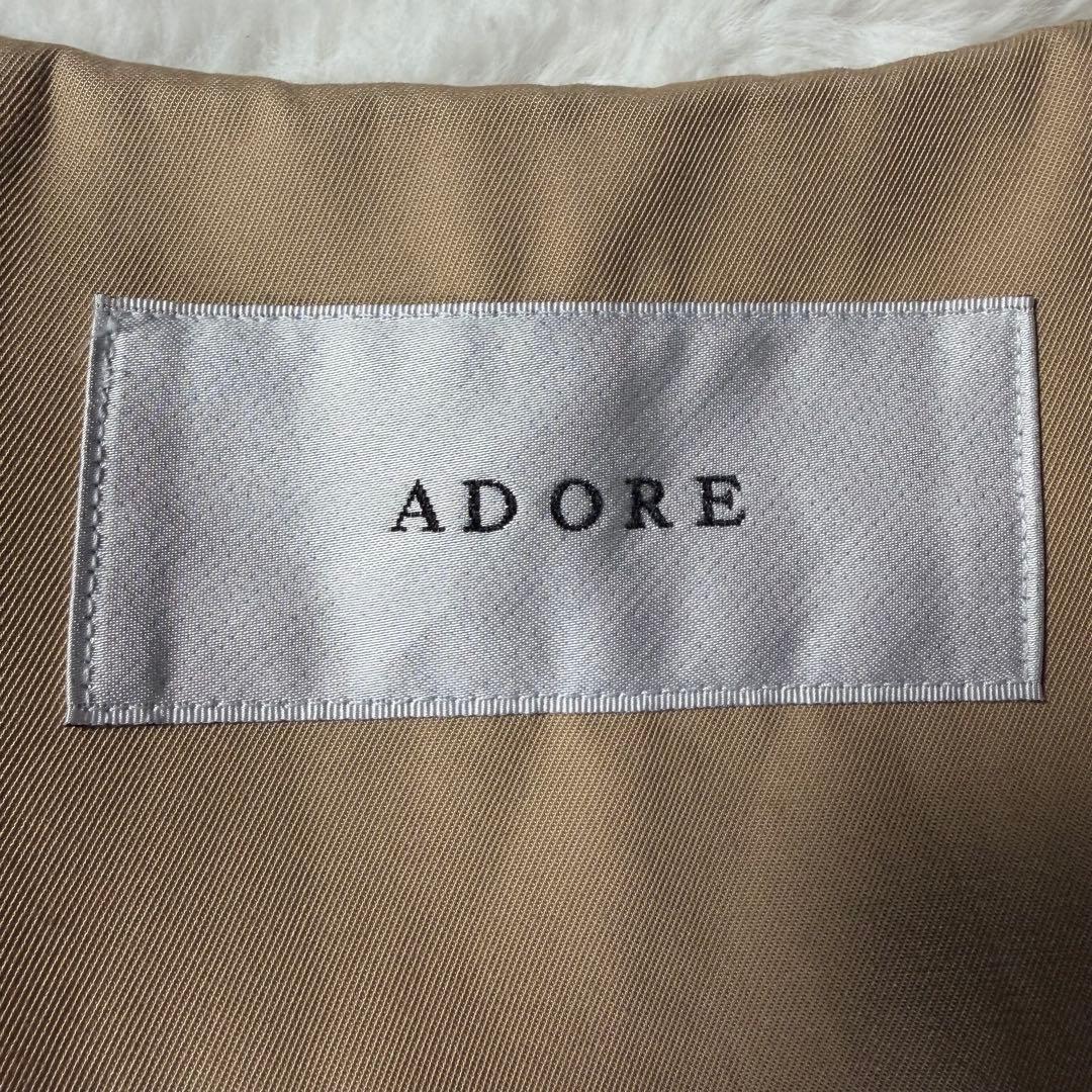 ADORE アドーア S コンパクトコットンノーカラーコート ベージュ 春 36
