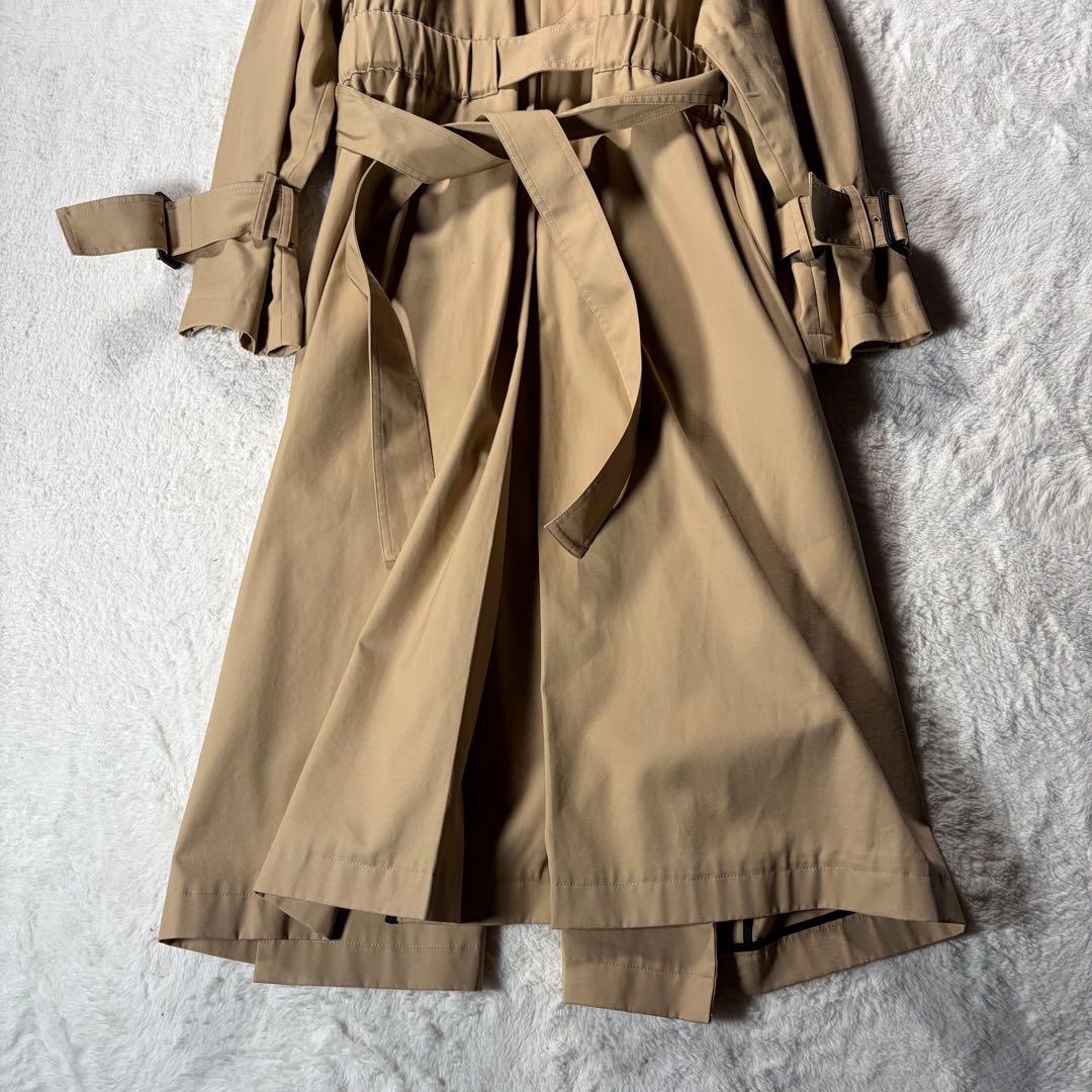 ADORE アドーア S コンパクトコットンノーカラーコート ベージュ 春 36