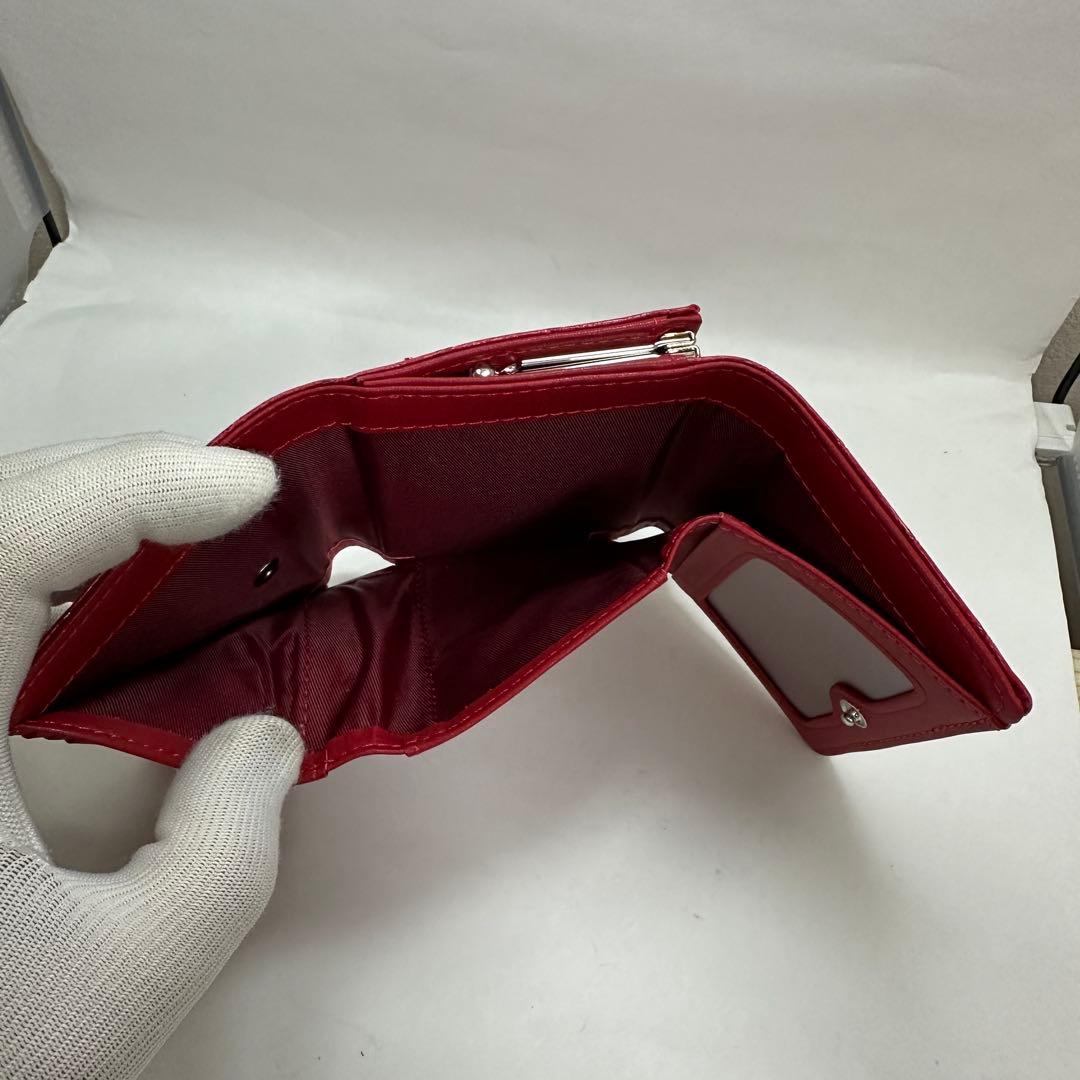【新品・訳アリ】ヴィヴィアンウエストウッド三つ折り財布 BURGUNDY