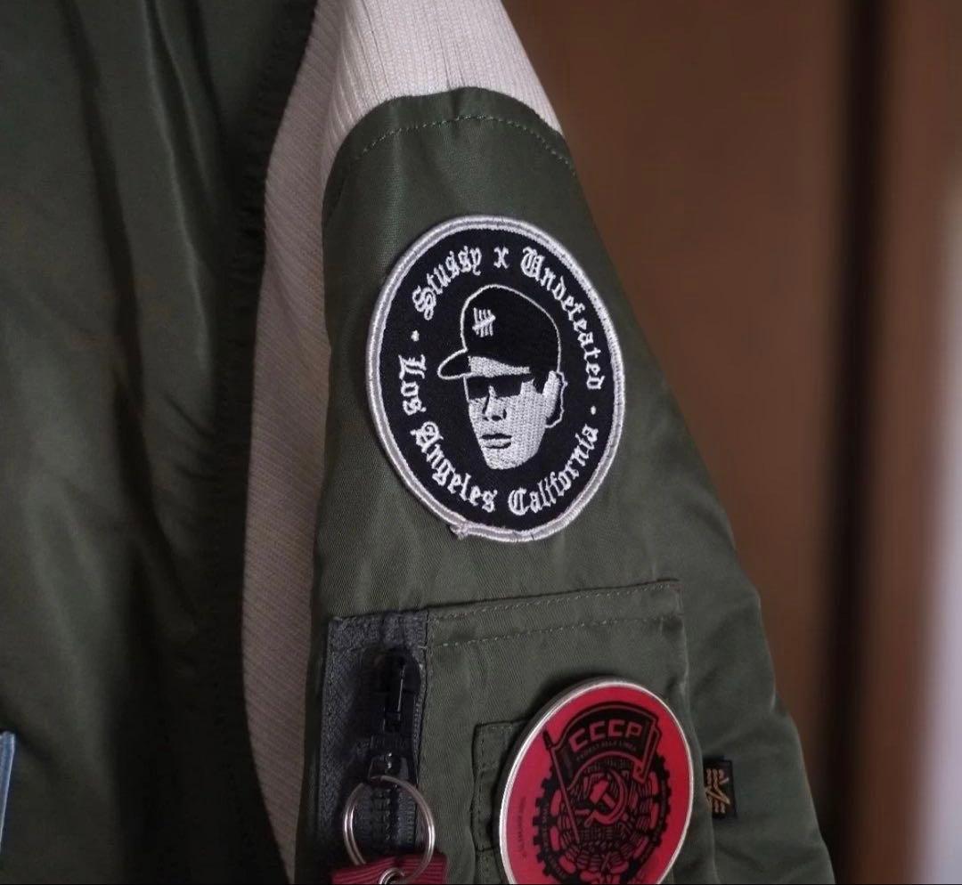STUSSY×FRAGMENT×Alpha コラボ MA-1サイズ L　美品