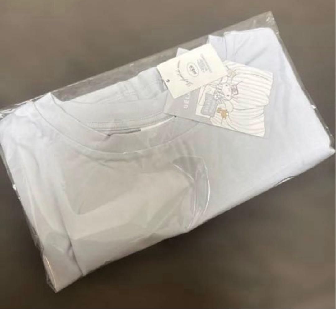 ジェラートピケ　サンリオ　ワンポイントTシャツ　シナモンロール　LBLU